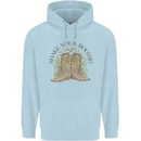 Mardi Gras Shake Your Bootie Mens 80% Cotton Hoodie Light Blue