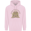 Mardi Gras Shake Your Bootie Mens 80% Cotton Hoodie Light Pink