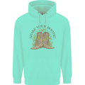 Mardi Gras Shake Your Bootie Mens 80% Cotton Hoodie Peppermint