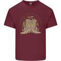 Mardi Gras Shake Your Bootie Mens Cotton T-Shirt Tee Top Maroon