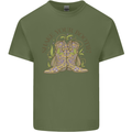 Mardi Gras Shake Your Bootie Mens Cotton T-Shirt Tee Top Military Green