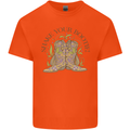 Mardi Gras Shake Your Bootie Mens Cotton T-Shirt Tee Top Orange