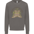 Mardi Gras Shake Your Bootie Mens Sweatshirt Jumper Charcoal