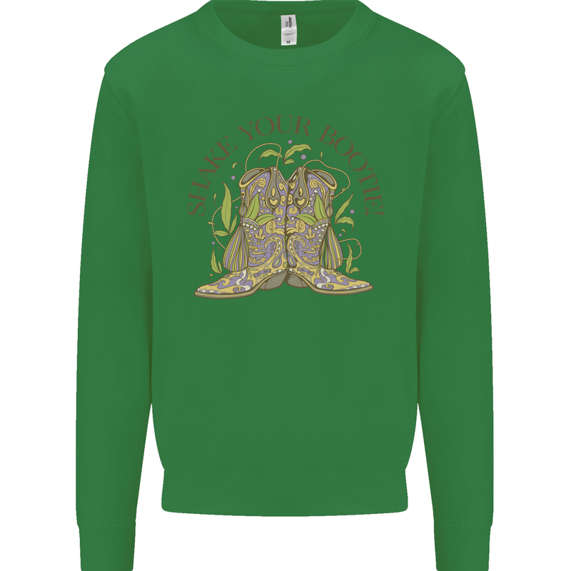 Mardi Gras Shake Your Bootie Mens Sweatshirt Jumper Irish Green