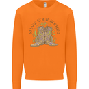 Mardi Gras Shake Your Bootie Mens Sweatshirt Jumper Orange
