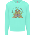 Mardi Gras Shake Your Bootie Mens Sweatshirt Jumper Peppermint