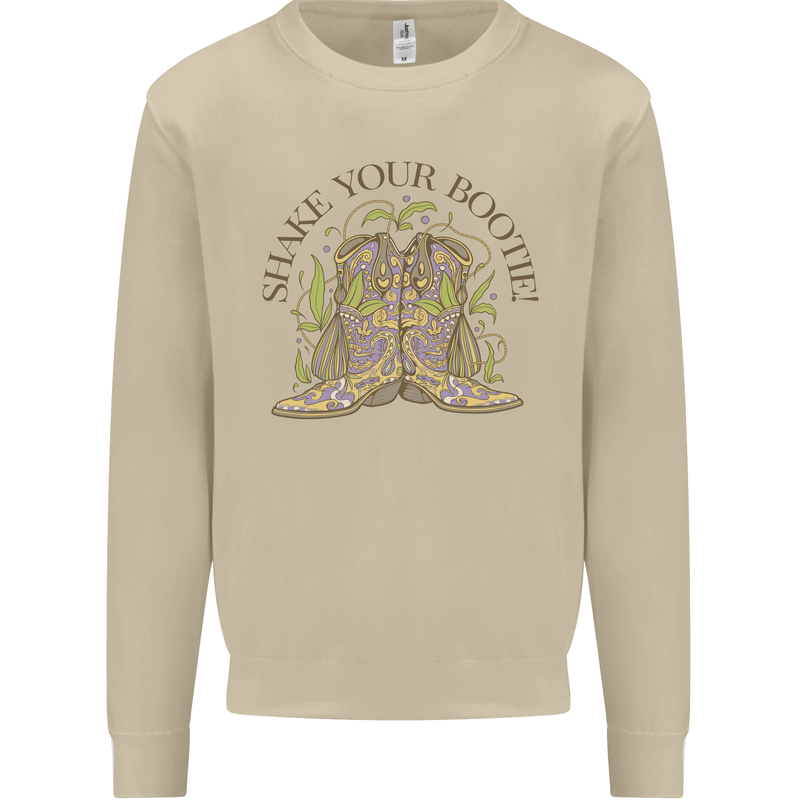 Mardi Gras Shake Your Bootie Mens Sweatshirt Jumper Sand