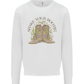 Mardi Gras Shake Your Bootie Mens Sweatshirt Jumper White