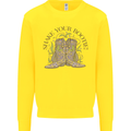 Mardi Gras Shake Your Bootie Mens Sweatshirt Jumper Yellow