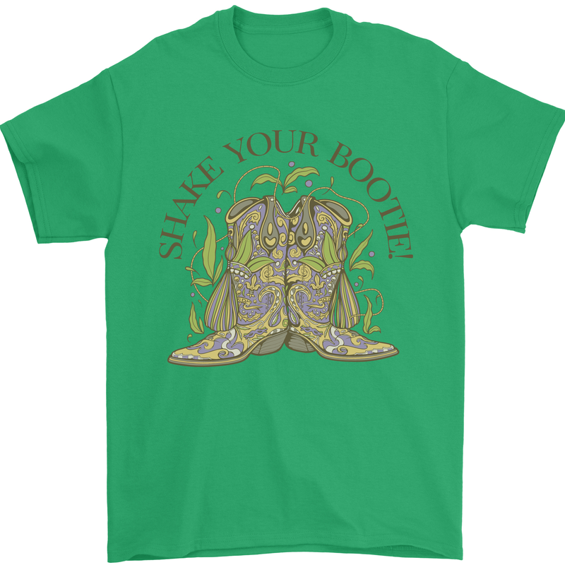 Mardi Gras Shake Your Bootie Mens T-Shirt 100% Cotton Irish Green