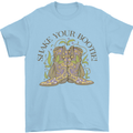 Mardi Gras Shake Your Bootie Mens T-Shirt 100% Cotton Light Blue