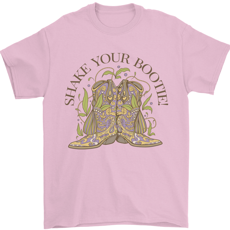 Mardi Gras Shake Your Bootie Mens T-Shirt 100% Cotton Light Pink
