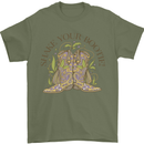Mardi Gras Shake Your Bootie Mens T-Shirt 100% Cotton Military Green