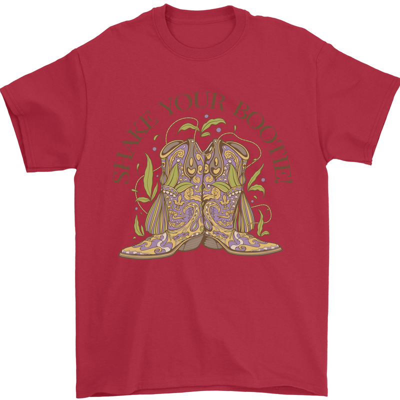 Mardi Gras Shake Your Bootie Mens T-Shirt 100% Cotton Red
