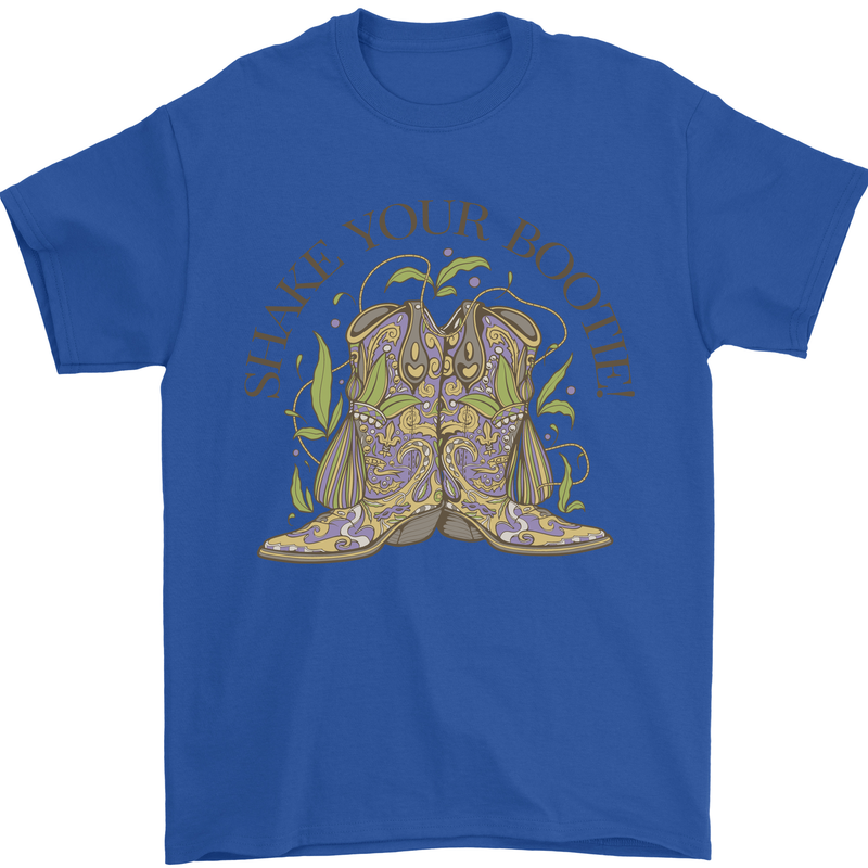 Mardi Gras Shake Your Bootie Mens T-Shirt 100% Cotton Royal Blue