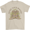Mardi Gras Shake Your Bootie Mens T-Shirt 100% Cotton Sand