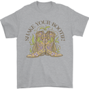 Mardi Gras Shake Your Bootie Mens T-Shirt 100% Cotton Sports Grey