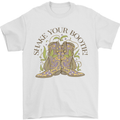 Mardi Gras Shake Your Bootie Mens T-Shirt 100% Cotton White
