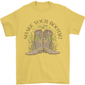 Mardi Gras Shake Your Bootie Mens T-Shirt 100% Cotton Yellow