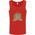 Mardi Gras Shake Your Bootie Mens Vest Tank Top Red
