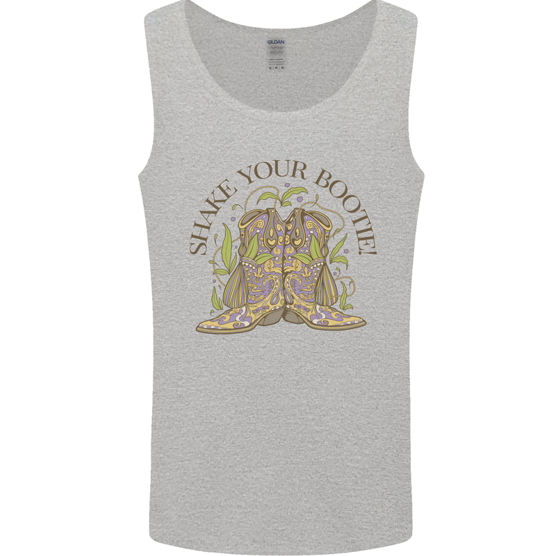 Mardi Gras Shake Your Bootie Mens Vest Tank Top Sports Grey