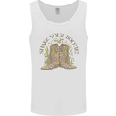 Mardi Gras Shake Your Bootie Mens Vest Tank Top White
