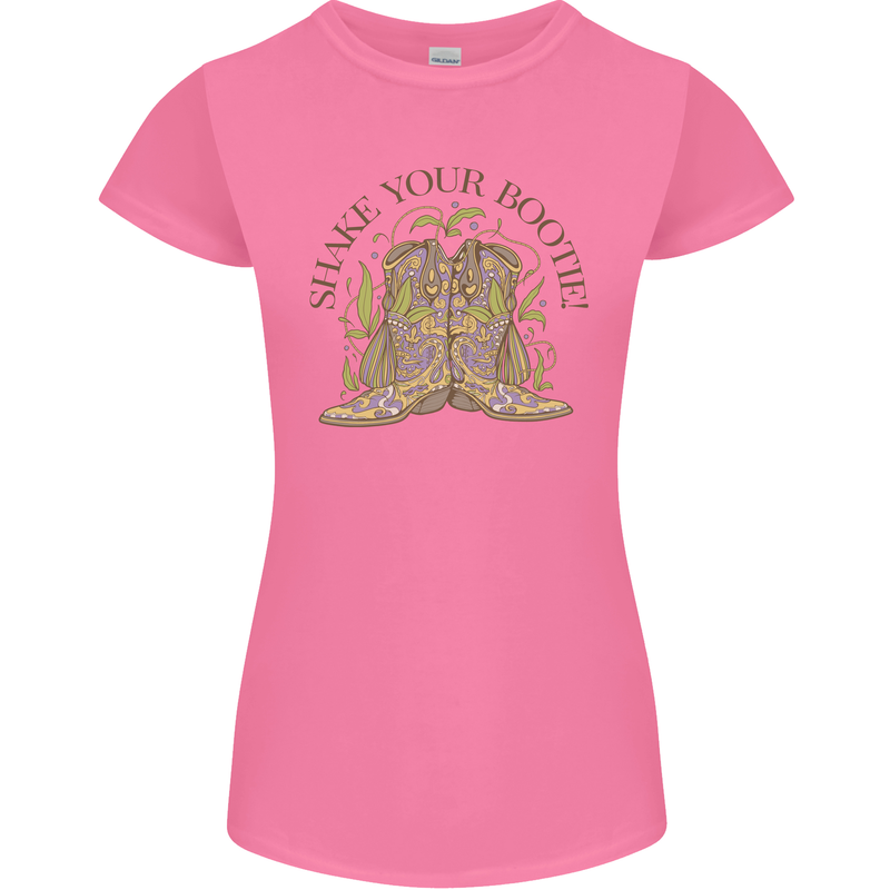 Mardi Gras Shake Your Bootie Womens Petite Cut T-Shirt Azalea