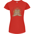 Mardi Gras Shake Your Bootie Womens Petite Cut T-Shirt Red