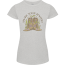 Mardi Gras Shake Your Bootie Womens Petite Cut T-Shirt Sports Grey