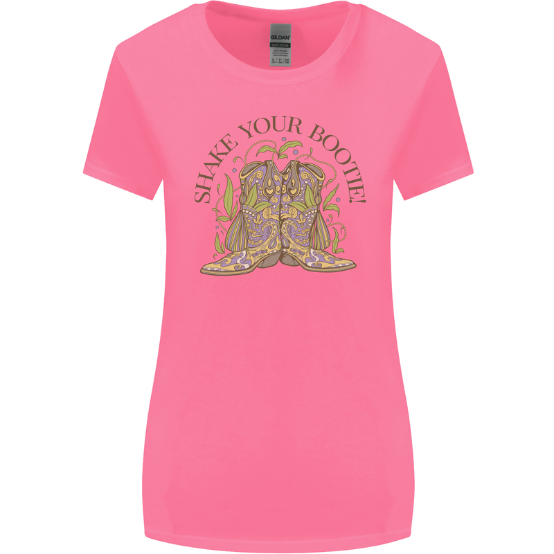 Mardi Gras Shake Your Bootie Womens Wider Cut T-Shirt Azalea