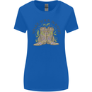 Mardi Gras Shake Your Bootie Womens Wider Cut T-Shirt Royal Blue
