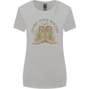 Mardi Gras Shake Your Bootie Womens Wider Cut T-Shirt Sports Grey