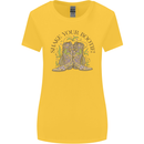 Mardi Gras Shake Your Bootie Womens Wider Cut T-Shirt Yellow
