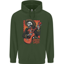Mariachi Skeleton Cinco De Mayo Skull Childrens Kids Hoodie Forest Green