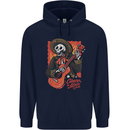 Mariachi Skeleton Cinco De Mayo Skull Childrens Kids Hoodie Navy Blue