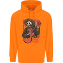 Mariachi Skeleton Cinco De Mayo Skull Childrens Kids Hoodie Orange