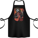 Mariachi Skeleton Cinco De Mayo Skull Cotton Apron 100% Organic Black