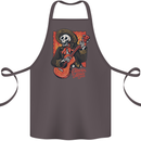 Mariachi Skeleton Cinco De Mayo Skull Cotton Apron 100% Organic Dark Grey