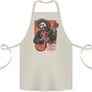 Mariachi Skeleton Cinco De Mayo Skull Cotton Apron 100% Organic Natural