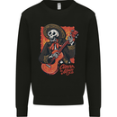 Mariachi Skeleton Cinco De Mayo Skull Kids Sweatshirt Jumper Black