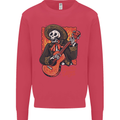 Mariachi Skeleton Cinco De Mayo Skull Kids Sweatshirt Jumper Heliconia