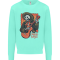 Mariachi Skeleton Cinco De Mayo Skull Kids Sweatshirt Jumper Peppermint
