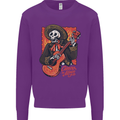 Mariachi Skeleton Cinco De Mayo Skull Kids Sweatshirt Jumper Purple