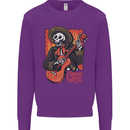 Mariachi Skeleton Cinco De Mayo Skull Kids Sweatshirt Jumper Purple