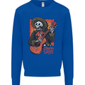 Mariachi Skeleton Cinco De Mayo Skull Kids Sweatshirt Jumper Royal Blue