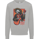 Mariachi Skeleton Cinco De Mayo Skull Kids Sweatshirt Jumper Sports Grey