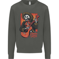 Mariachi Skeleton Cinco De Mayo Skull Kids Sweatshirt Jumper Storm Grey