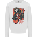 Mariachi Skeleton Cinco De Mayo Skull Kids Sweatshirt Jumper White