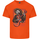 Mariachi Skeleton Cinco De Mayo Skull Kids T-Shirt Childrens Orange