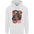 Mariachi Skeleton Cinco De Mayo Skull Mens 80% Cotton Hoodie White